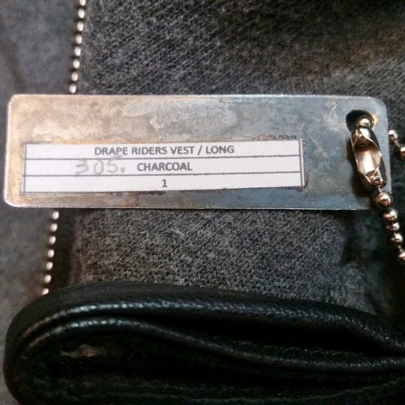 KMRii Rider Vest Long Gray Dystopian Unisex Gilet - Picture 12 of 16